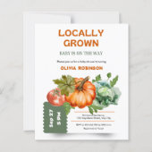Farmers Market Locally Grown Baby Shower Invite (Vorderseite)