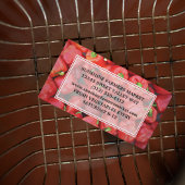 Farmers Market Red Bell Pepper Produce Vendor Visitenkarte