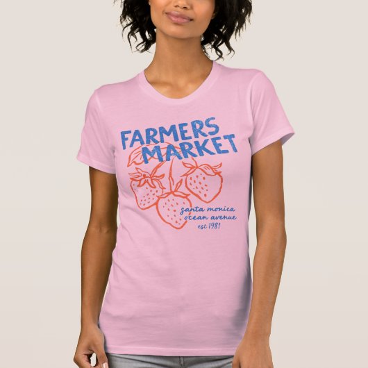 Farmers Market Strawberry Vintage Tee 🍓 (Vorderseite)