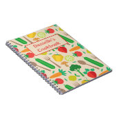 Farmers Market Vegetables  Custom Cookbook Notizblock (Rechte Seite)