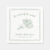 Farmers Off the Market Bridal Shower Serviette (Vorderseite)