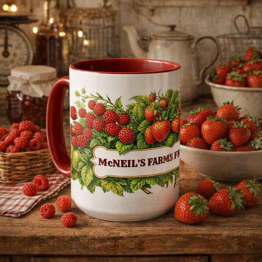 Farmfrische-Beeren-Vorlage Tasse