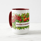 Farmfrische-Beeren-Vorlage Tasse (Vorderseite Links)