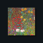 Farmgarten Gustav Klimt mit Sonnenblumen Leinwand<br><div class="desc">Der Bauerngarten Gustav Klimt mit Sonnenblumen Leinwand Poster. Ölmalerei auf Leinwand von 1905-06. Obwohl Klimt für seine goldene Periode, die klassische Werke wie The Kiss und Portrait von Adele Bloch Bauer produzierte, am meisten geschätzt wird, produzierte der Künstler auch einige unglaublich charmante Landschaftsmalereien. Die Gartenfarm mit Sonnenblumen verfügt über einen...</div>