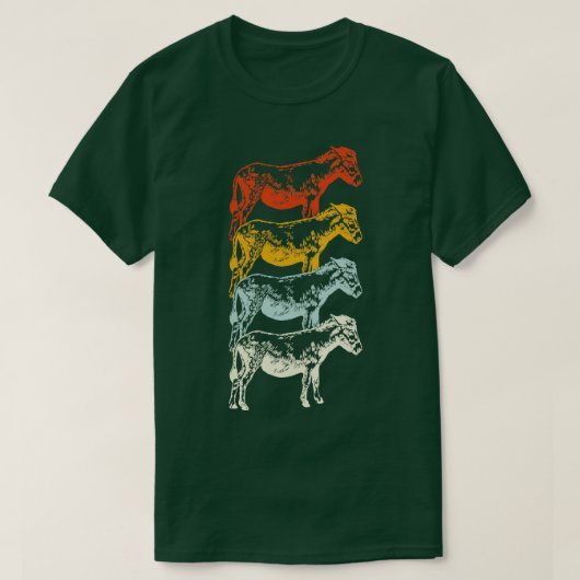 Farmgeschenke Retro-Donkey T-Shirt (Design vorne)