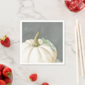 Farmhaus Fall weißer Kürbis Serviette (Beispiel)