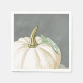 Farmhaus Fall weißer Kürbis Serviette (Vorderseite)