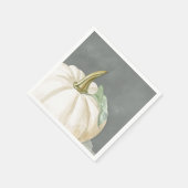 Farmhaus Fall weißer Kürbis Serviette (Ecke)