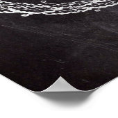 Farmhosse chic chalkboard franz. Vintage biene Poster (Ecke)