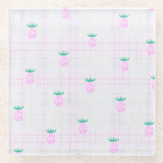 Farmhouse Ananas-Oase Glasuntersetzer (Vorderseite)