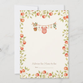 Farmhouse Baby Clothesline Advice Card Dankeskarte
