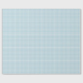 Farmhouse Blau Buffalo Karo Geschenkpapier (Flach)