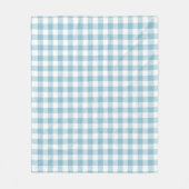 Farmhouse Blau Büffel Karo Fleecedecke (Vorderseite)
