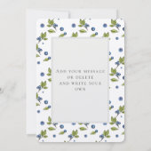 Farmhouse Blueberries Wedding Vielen Dank Einladung (Rückseite)