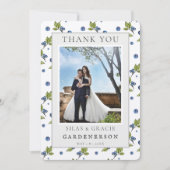 Farmhouse Blueberries Wedding Vielen Dank Einladung (Vorderseite)