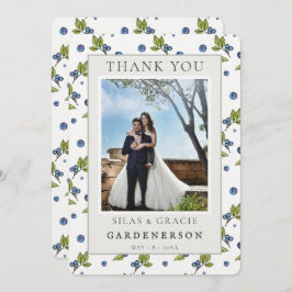 Farmhouse Blueberries Wedding Vielen Dank Einladung