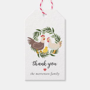 Farmhouse Chick Baby Danke Geschenkanhänger