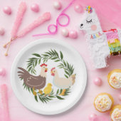 Farmhouse Chick Baby Dusche Pappteller (Party)