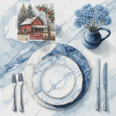 Farmhouse Christmas Magic Vintage Rustic Glasuntersetzer