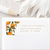Farmhouse Citrus Orange Branch Return Address (Insitu)