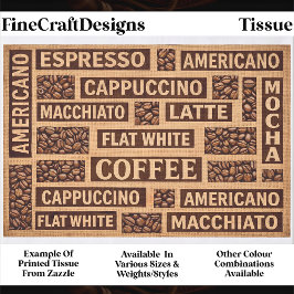 Farmhouse Coffee Lover Typografie DC1 Decoupage Seidenpapier