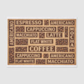 Farmhouse Coffee Lover Typography DC1 Decoupage Seidenpapier (Vorderseite)