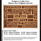 Farmhouse Coffee Lover Typography DC1 Decoupage Seidenpapier
