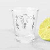 Farmhouse Dairy Cow Country Laurels Schnapsglas (Rückseite)