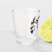 Farmhouse Dairy Cow Country Laurels Schnapsglas (Links)