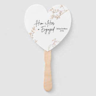 Farmhouse Fields Verlobung Ankündigung Fans Fächer