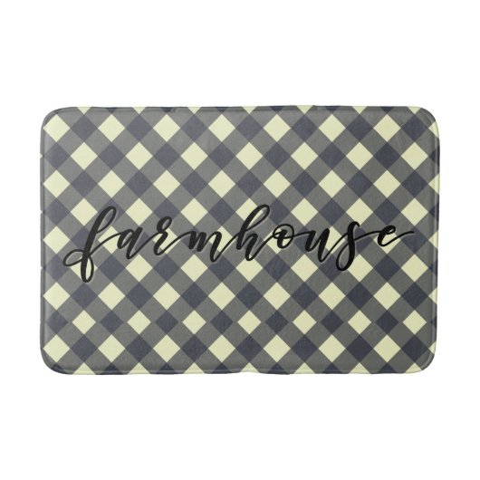 FARMHOUSE GINGHAM BADEMATTE (Vorderseite)