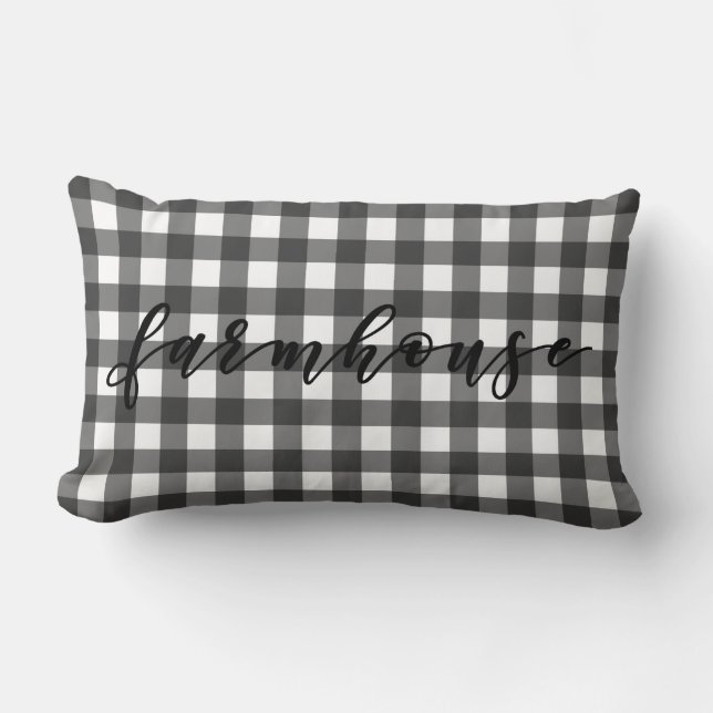 FARMHOUSE GINGHAM LENDENKISSEN (Vorderseite)