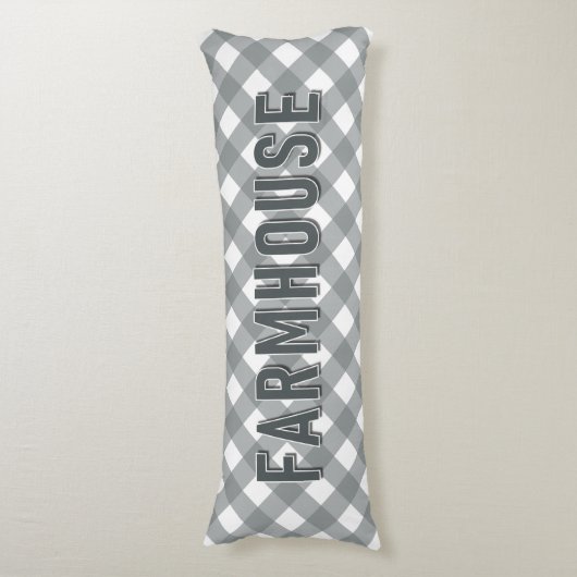 FARMHOUSE GINGHAM SEITENSCHLÄFERKISSEN (Vorderseite Vertikal)