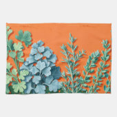 Farmhouse Herb Block Print Kitchen Towel Geschirrtuch (Horizontal)