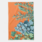 Farmhouse Herb Block Print Kitchen Towel Geschirrtuch (Vertikal)