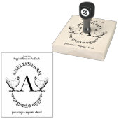 Farmhouse Hühnerhenne Monogram Egg Karton Briefmar Gummistempel (Stempel)