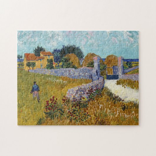 Farmhouse in Provence (1888) by Vincent Van Gogh Puzzle (Horizontal)