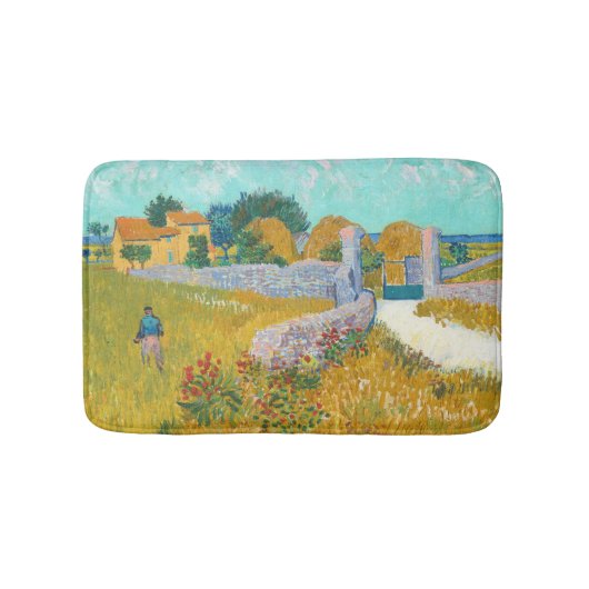 Farmhouse in Provence - Vincent van Gogh Badematte (Vorderseite)