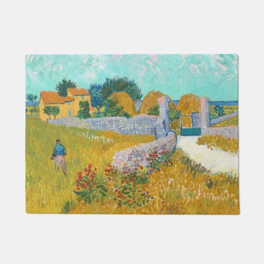 Farmhouse in Provence - Vincent van Gogh Fußmatte (Vorderseite)