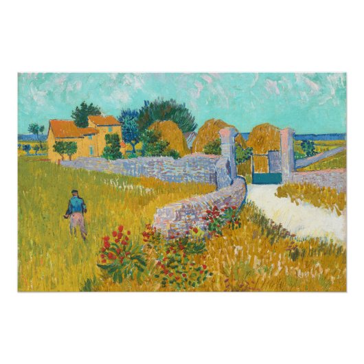 Farmhouse in Provence - Vincent van Gogh Poster (Vorderseite)