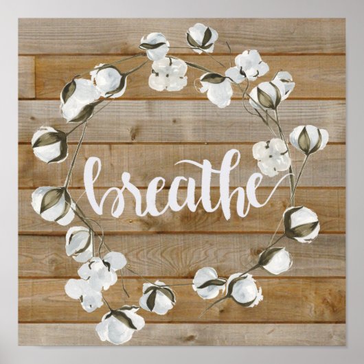 Farmhouse Inspiration - Breathe Poster (Vorne)