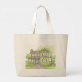 FarmHouse Jumbo Tote Bag Stoffbeutel (Rückseite)