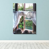 FARMHOUSE KITCHEN FENSTER LEINWANDDRUCK (Insitu (Holzboden))