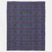 Farmhouse Navy Blue Tartan Fleecedecke (Vorderseite)