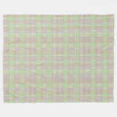 Farmhouse Neutral Sage Plaid Fleecedecke (Vorderseite (Horizontal))