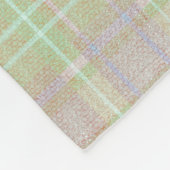 Farmhouse Neutral Sage Plaid Fleecedecke (Ecke)