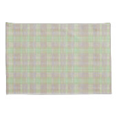 Farmhouse Neutral Sage Plaid Kissenbezug (Rückseite-Rechts)