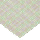 Farmhouse Neutral Sage Plaid Kurzer Tischläufer (Ecke)