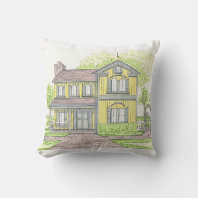 FarmHouse Outdoor Pillow Kissen (Vorderseite)