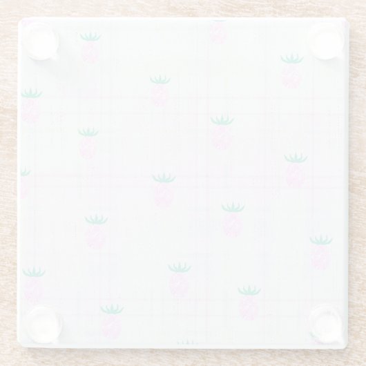 Farmhouse Pineapple Oasis Glasuntersetzer (Rückseite)